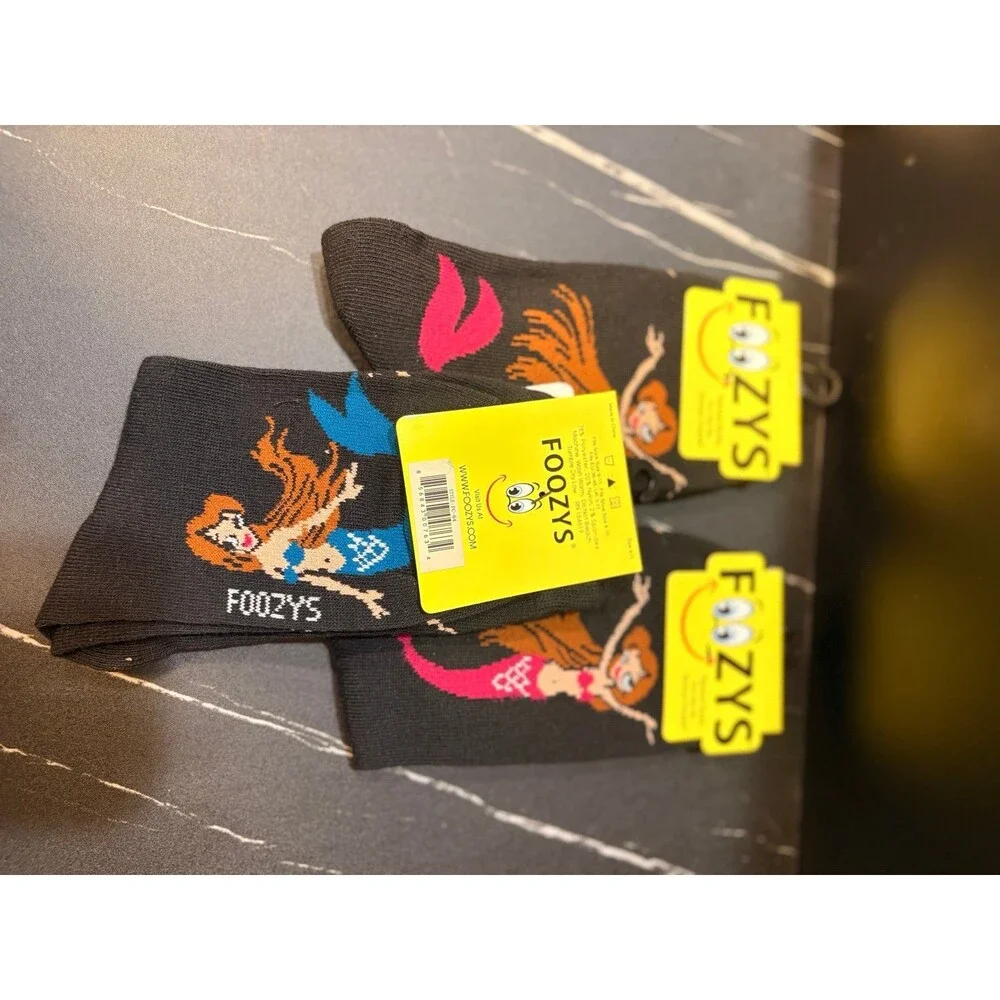 3 Pairs Women’s Foozys Novelty Mermaid NWT‎ 4-10